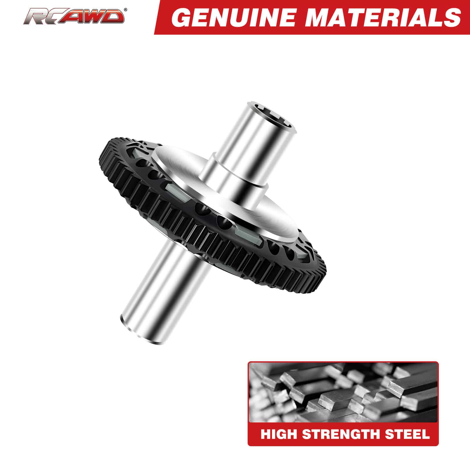 RCAWD Arrma Steel Slipper Set 57T 0.8Mod for 3S 4S - RCAWD