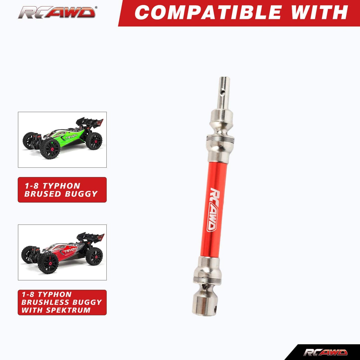 RCAWD ARRMA 3S RCAWD Arrma Typhon 3S CVDs Drive Shaft ARA310905