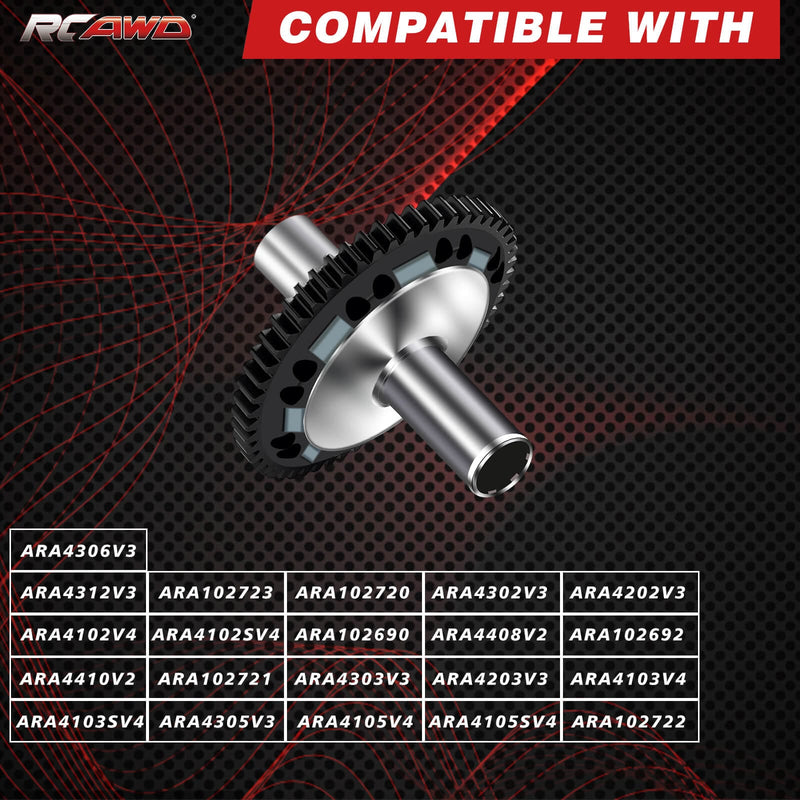 RCAWD Arrma Upgrades Steel 57T 0.8Mod Slipper Set for 3S 4S - RCAWD