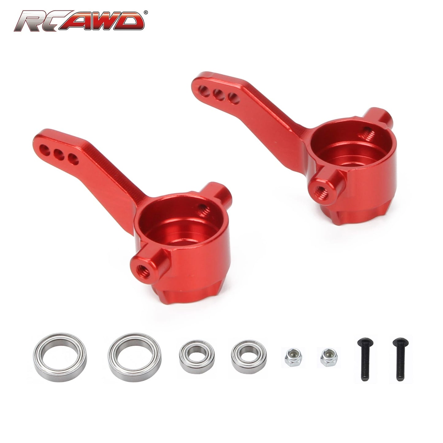 RCAWD ARRMA 3S Red RCAWD Arrma 3S Steering blocks hub carrier for  bigrock granite senton 3S AR330469