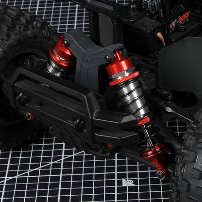 RCAWD ARRMA 3S Red RCAWD Arrma Big Bore Shocks for Senton Granite BigRock Typhon 3S BLX Mega Metal