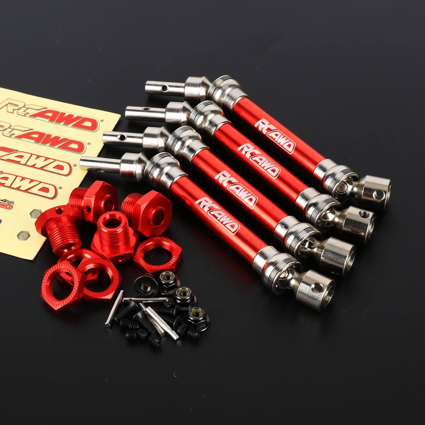 RCAWD ARRMA 3S Red RCAWD Arrma Typhon 3S CVDs Drive Shaft ARA310905