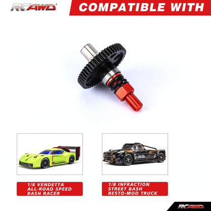 RCAWD ARRMA 3S Sku RCAWD ARRMA 3s Upgrades 50T 0.8 Mod Heavy Gear Slipper Set for Grannite Senton Big Rock