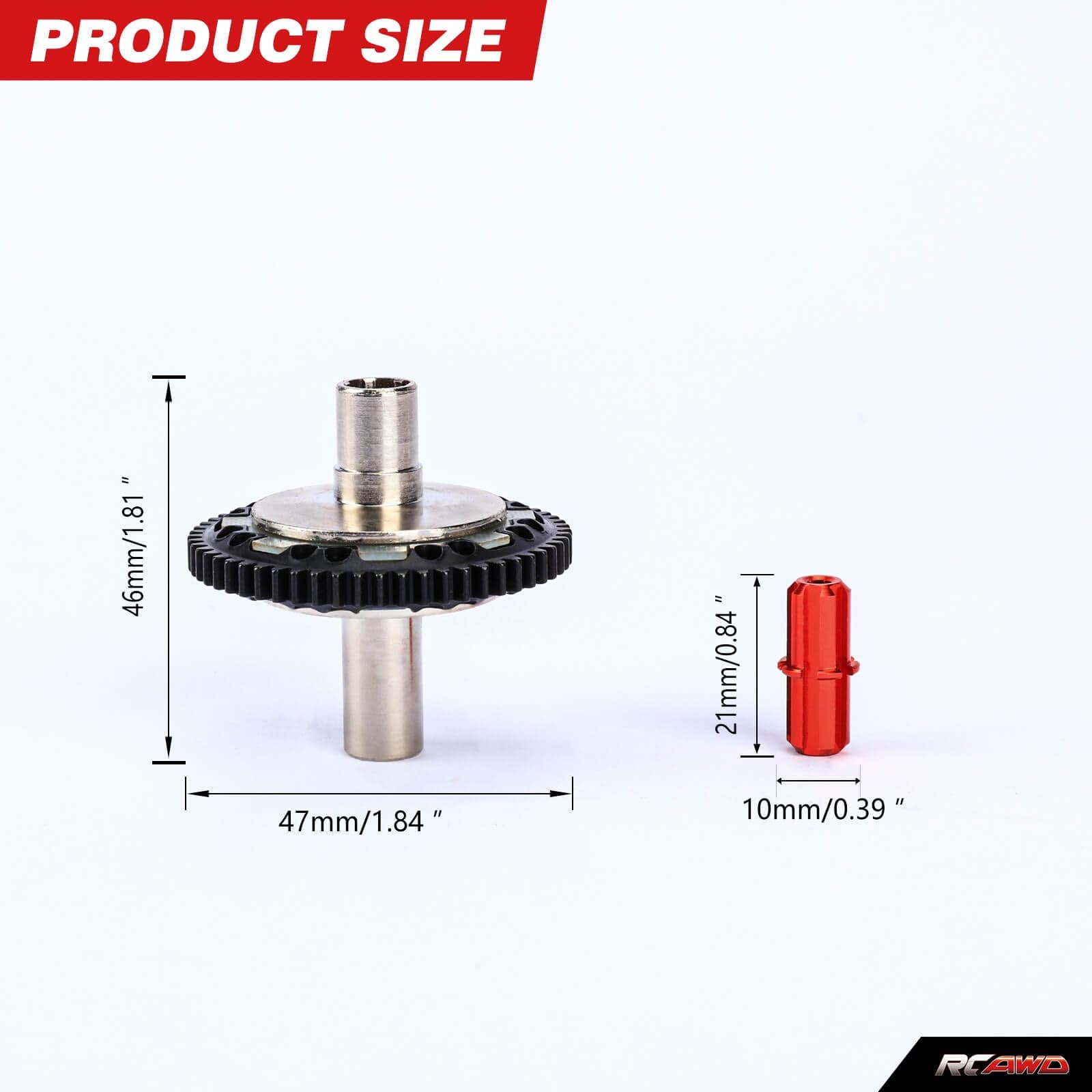 RCAWD ARRMA 3s Upgrades 57T Heavy Gear Slipper Set with Pinion