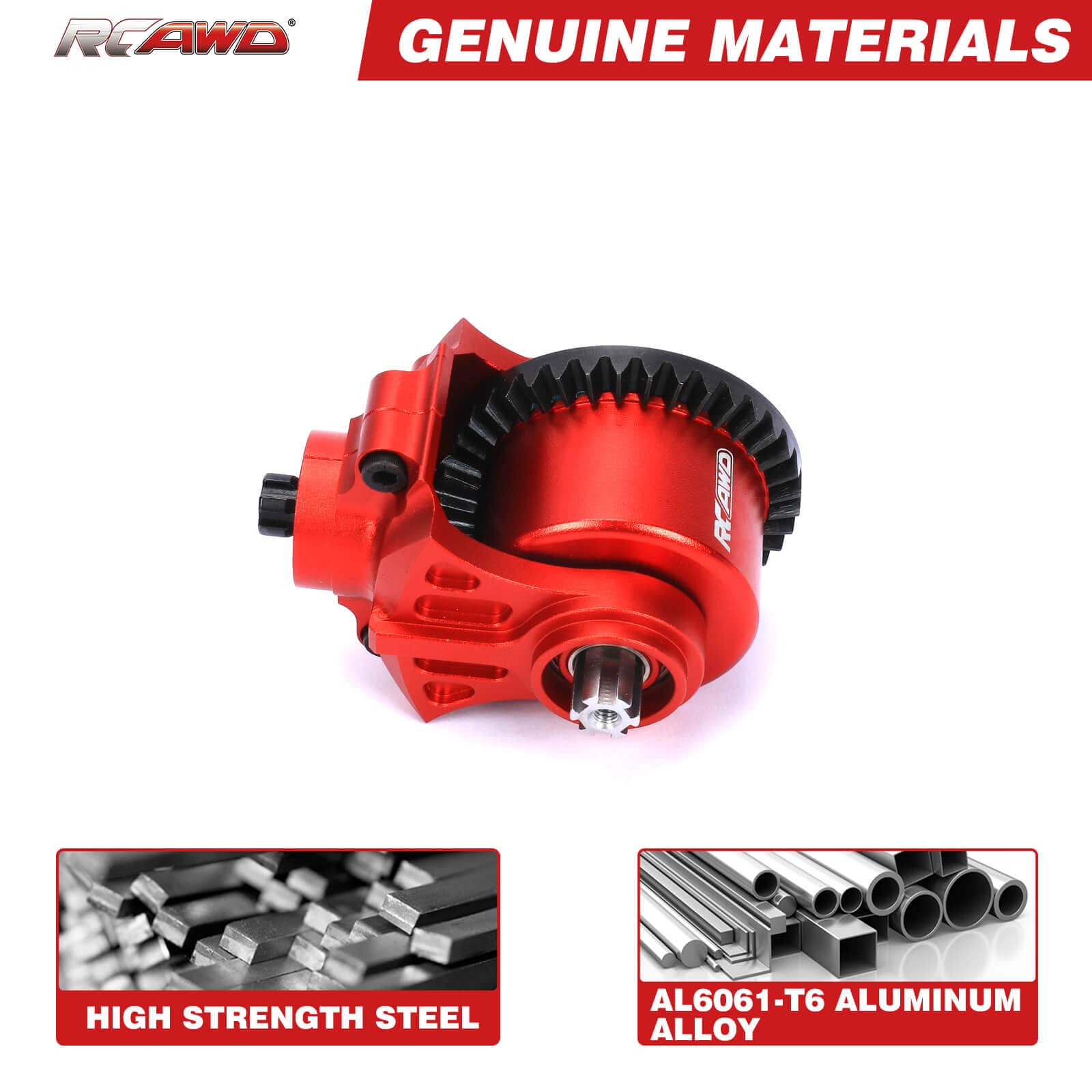 RCAWD ARRMA 3s Upgrades F/R Differential Diff Set with Diff Case（37T 13T ） - RCAWD