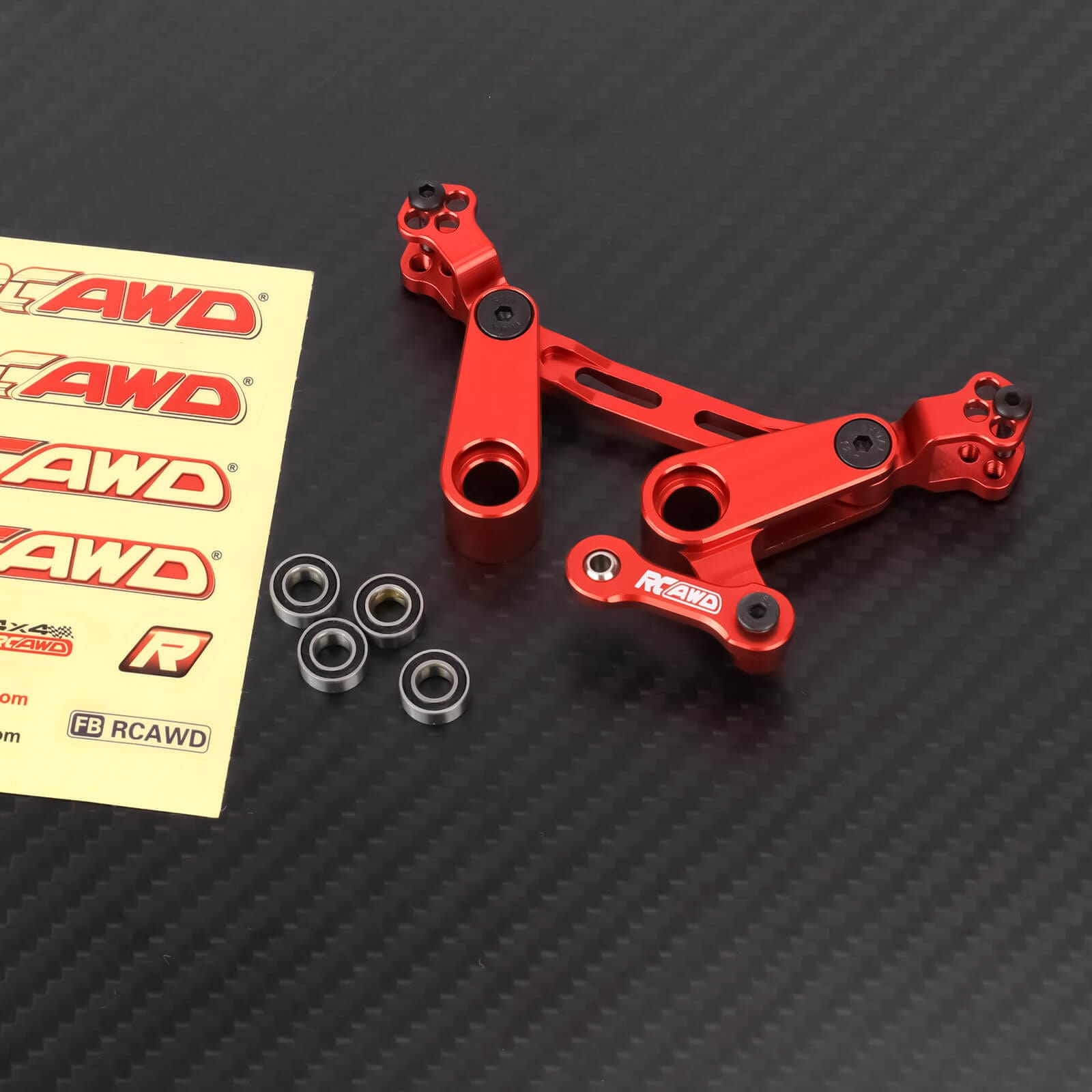 RCAWD ARRMA 3S Without Servo Arm RCAWD Steering Parts Set with 23T 24T 35T Metal Buffer Servo Arms