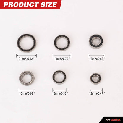 RCAWD ARRMA 4S 26PCS Bearing Set RCAWD 26PCS Bearing Set For ARRMA 4S MOJAVE OUTCAST KRATON