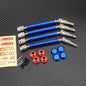 RCAWD ARRMA 4S 4PCS / Blue RCAWD 158MM Alum Alloy CVD Slider Set With Drive Shaft For Arrma 1/8 Outcast Kraton Upgrade Parts