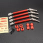 RCAWD ARRMA 4S 4PCS / Red RCAWD 158MM Alum Alloy CVD Slider Set With Drive Shaft For Arrma 1/8 Outcast Kraton Upgrade Parts