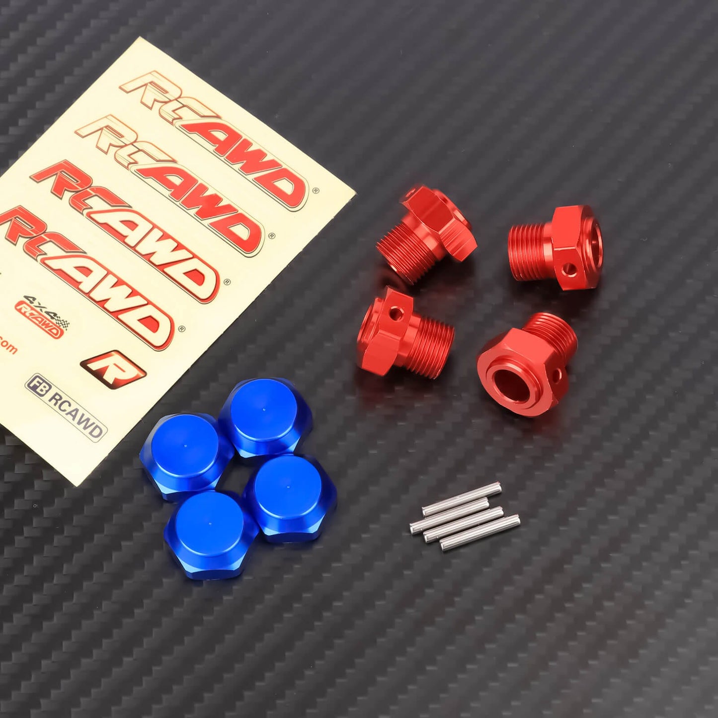 RCAWD ARRMA 4S Blue RCAWD 17mm Alum Wheel Hex For Arrma 1/8 Mojave 1/10 Kraton Outcast 4S Upgrade Parts