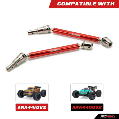 RCAWD ARRMA 4s Outcast Kraton V2 Upgrades CVD driveshaft set ARA311147 2pcs - RCAWD