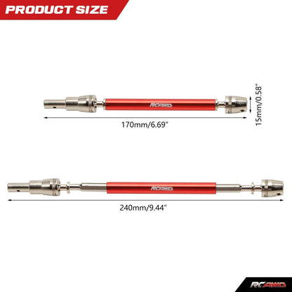 RCAWD ARRMA 4s Outcast Kraton V2 Upgrades Strengthen CVD driveshaft set 4pcs D2 - ARA311147 - RCAWD