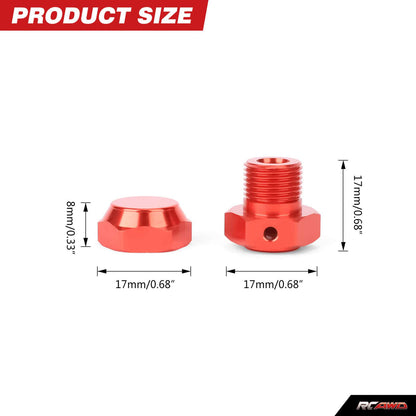 RCAWD ARRMA 4S RCAWD 17mm Alum Wheel Hex For Arrma 1/8 Mojave 1/10 Kraton Outcast 4S Upgrade Parts