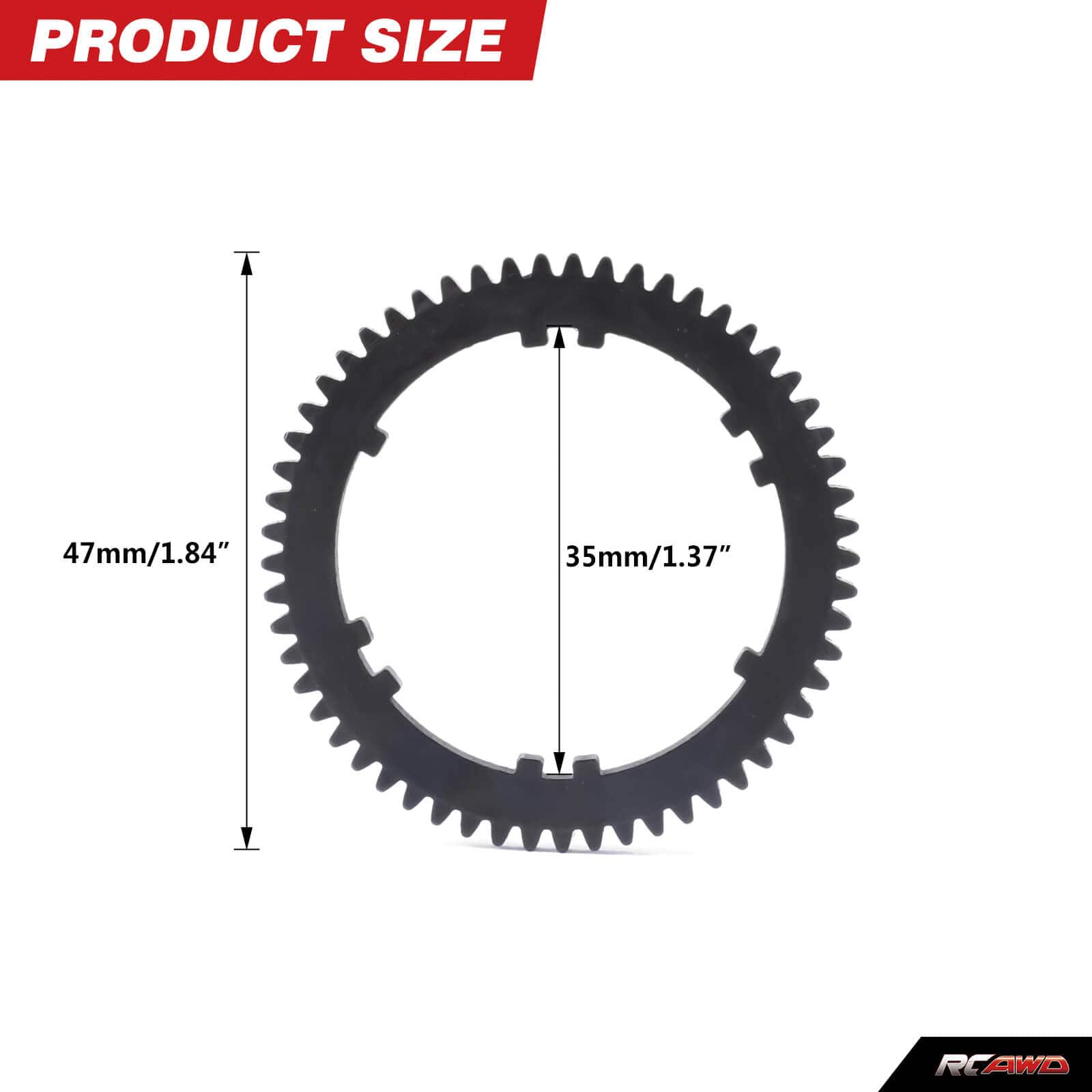 RCAWD ARRMA 4S RCAWD 57T 0.8 MOD Metal Center Diff Spur Gear with 16T 17T 18T 19T Motor Gears