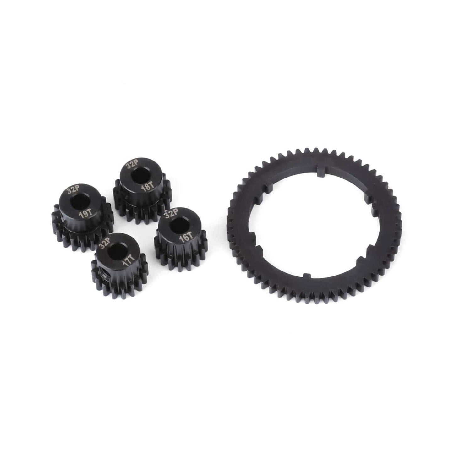 RCAWD ARRMA 4S RCAWD 57T 0.8 MOD Metal Center Diff Spur Gear with 16T 17T 18T 19T Motor Gears
