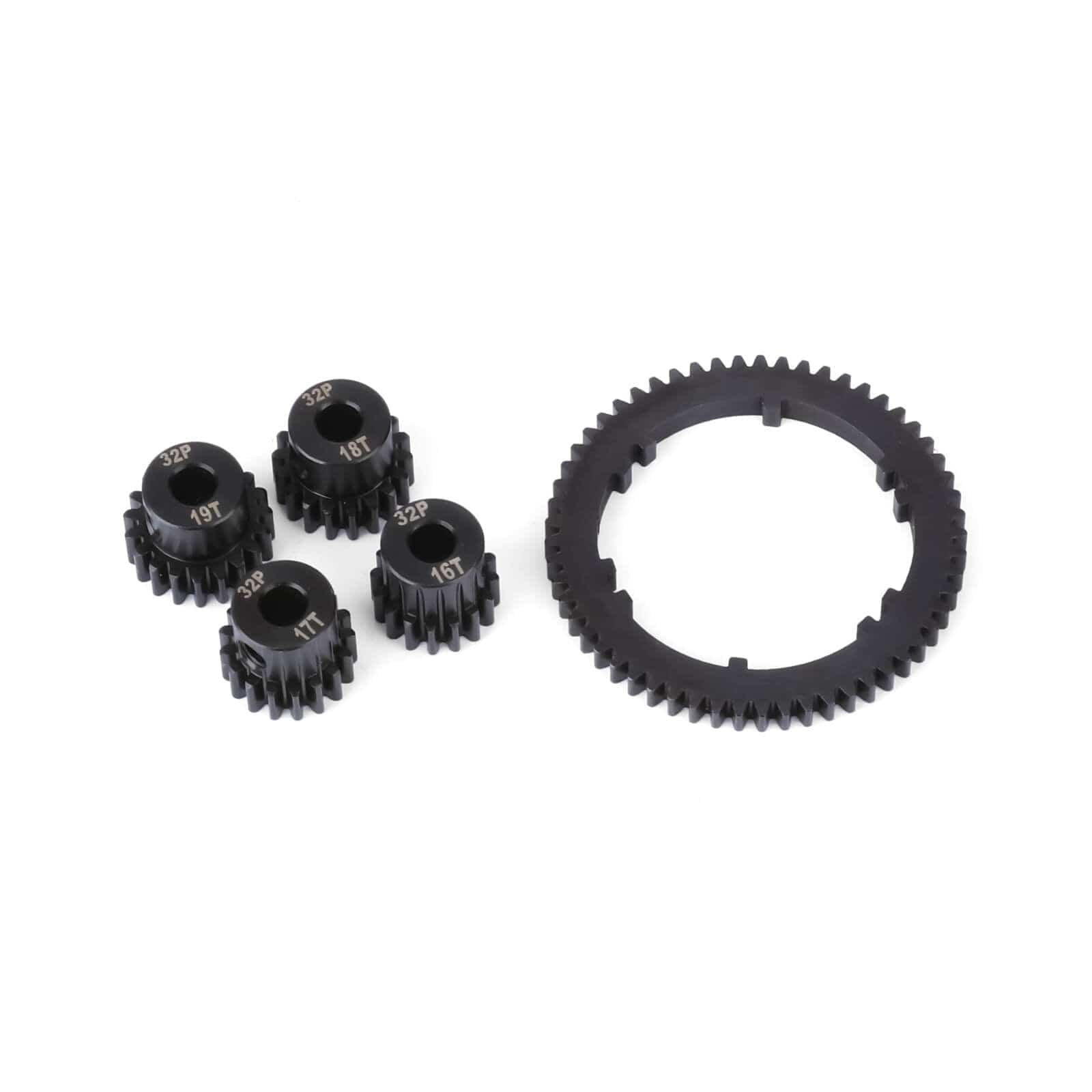 RCAWD ARRMA 4S RCAWD 57T 0.8 MOD Metal Center Diff Spur Gear with 16T 17T 18T 19T Motor Gears