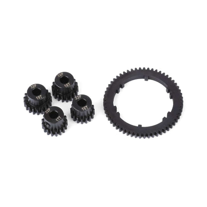 RCAWD ARRMA 4S RCAWD 57T 0.8 MOD Metal Center Diff Spur Gear with 16T 17T 18T 19T Motor Gears