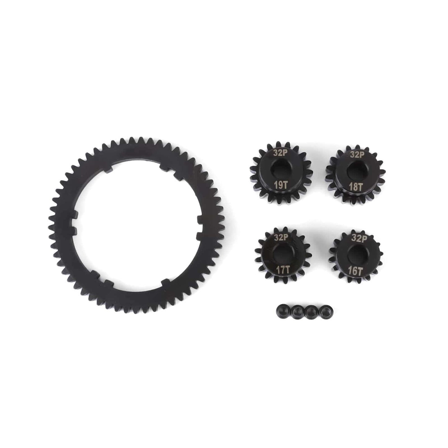 RCAWD ARRMA 4S RCAWD 57T 0.8 MOD Metal Center Diff Spur Gear with 16T 17T 18T 19T Motor Gears