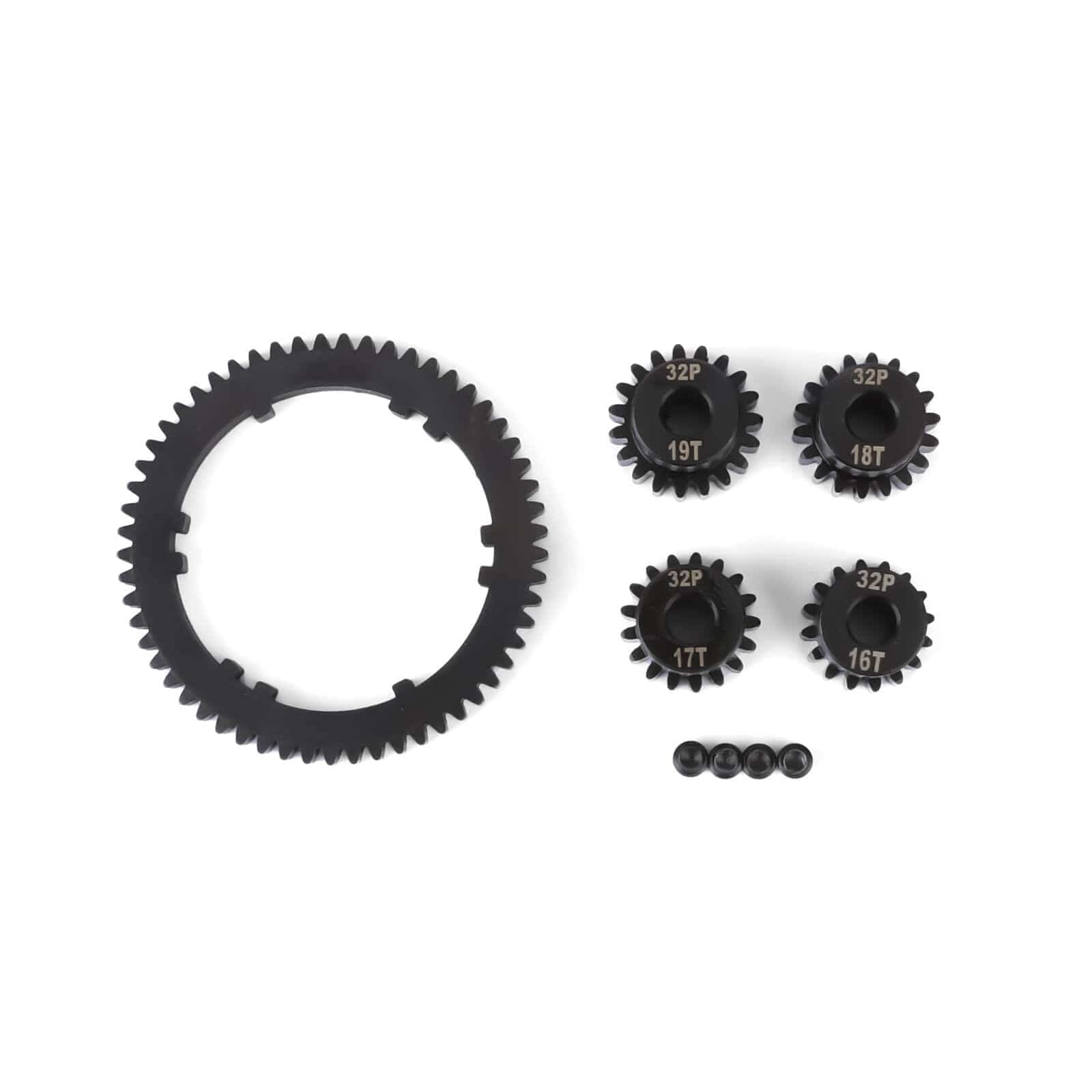 RCAWD ARRMA 4S RCAWD 57T 0.8 MOD Metal Center Diff Spur Gear with 16T 17T 18T 19T Motor Gears