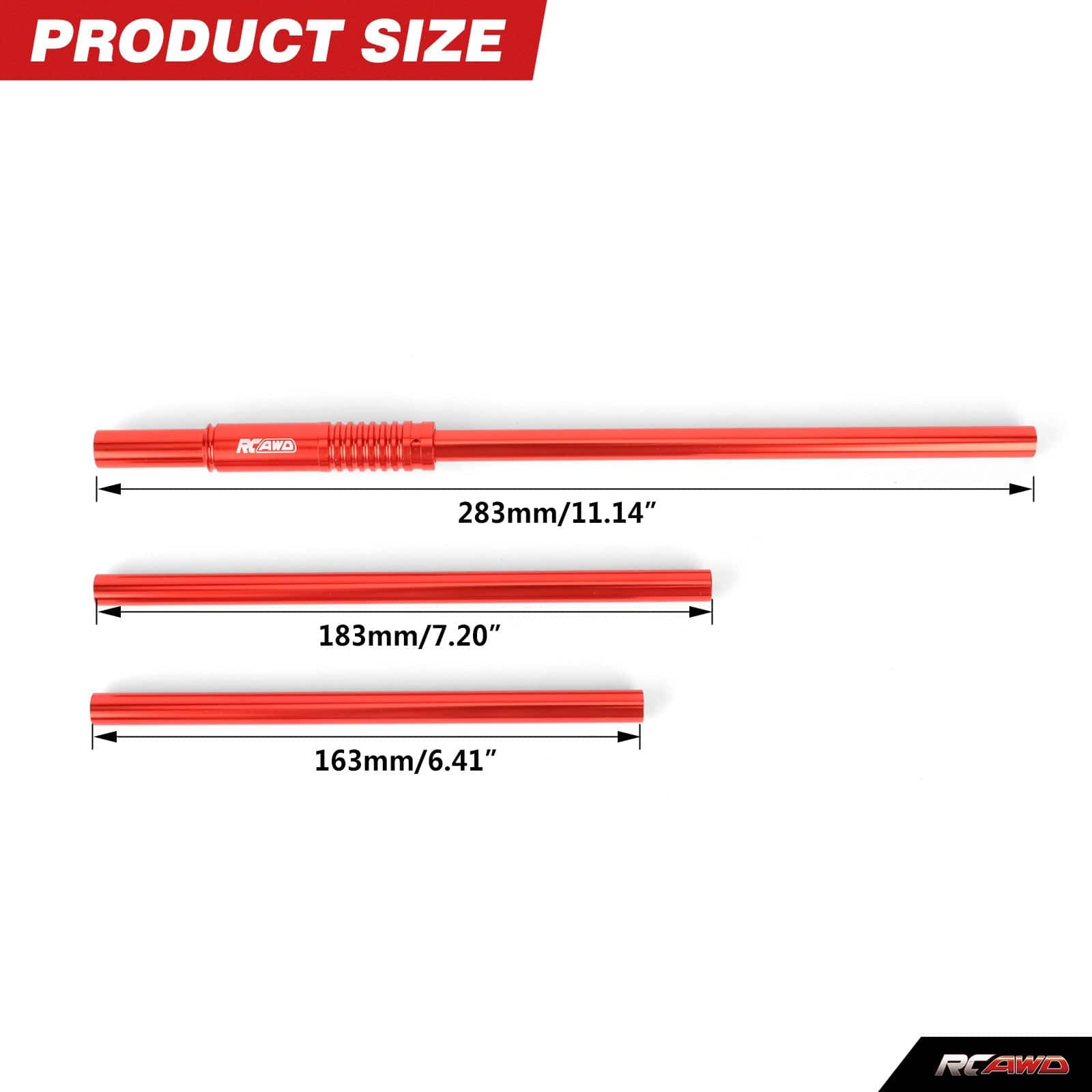 RCAWD ARRMA 4S RCAWD ARRMA 3S 4S 164MM 185MM 205MM Center Slider Driveshaft Set