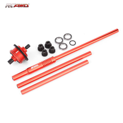 RCAWD ARRMA 4S RCAWD ARRMA 4S Center Differential Assembly Set With Driveshaft Motor Gear