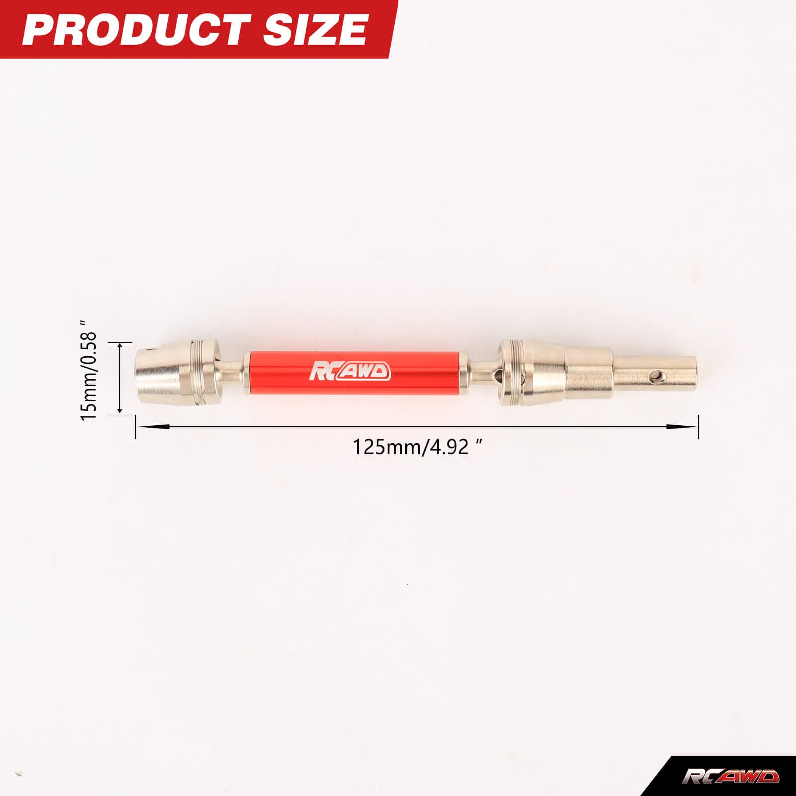 RCAWD ARRMA 4S RCAWD Arrma 4S Mojave Steel Front Rear CVD Driveshaft Set