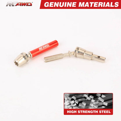 RCAWD ARRMA 4S RCAWD Arrma 4S Mojave Steel Front Rear CVD Driveshaft Set