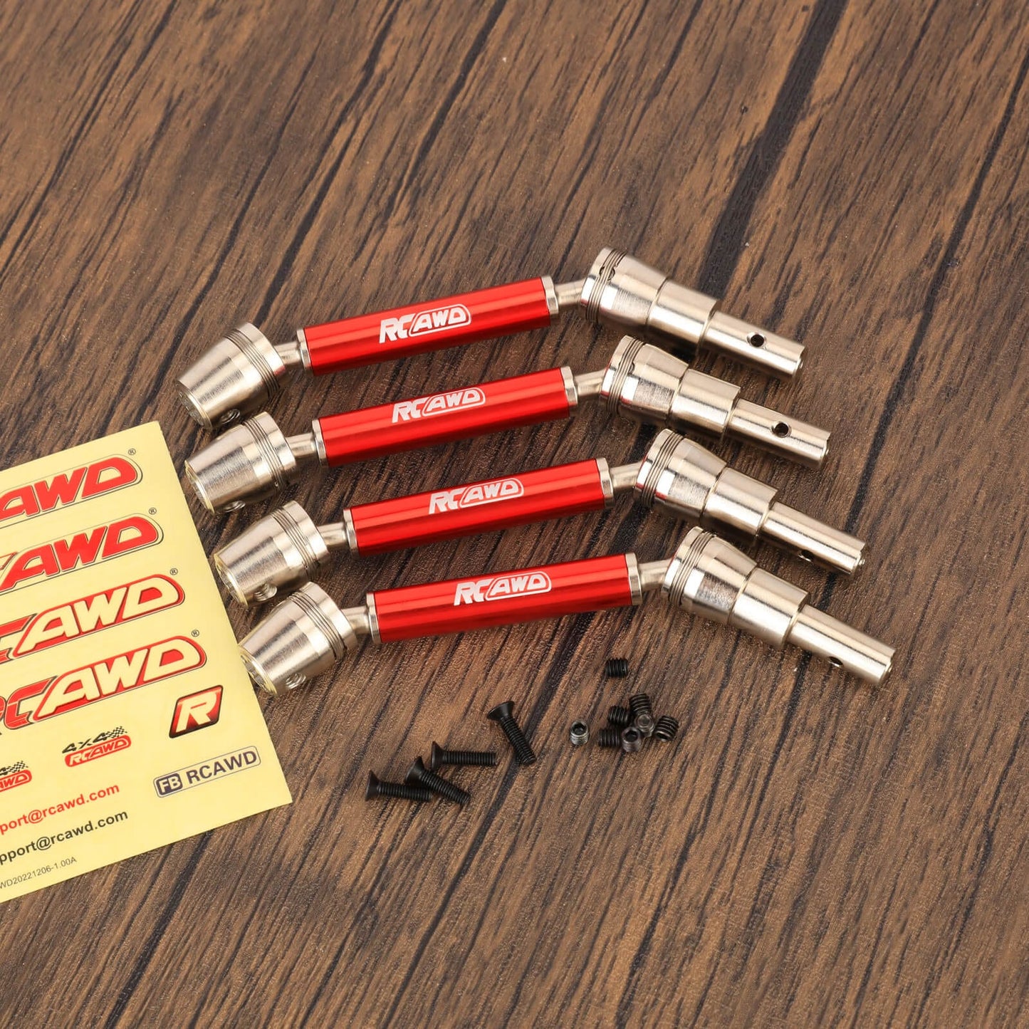 RCAWD ARRMA 4S RCAWD Arrma 4S Mojave Steel Front Rear CVD Driveshaft Set