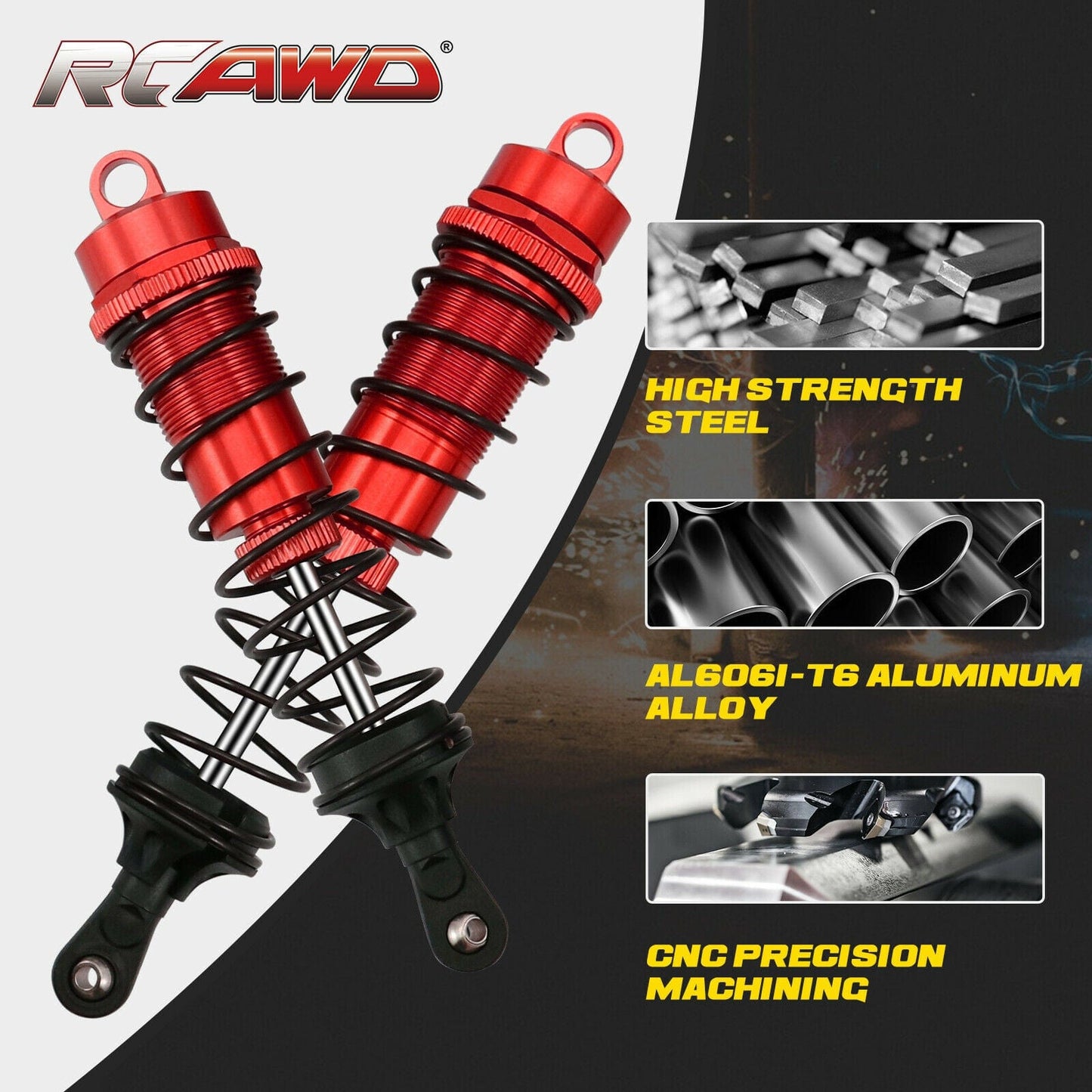 RCAWD ARRMA 4S RCAWD Arrma 4S upgrade Front Rear Shocks AR330552