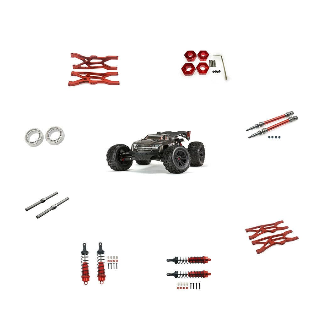 1/10 KRATON 4S 4X4 RTR Brushless Speed Truck, Red | ARRMA