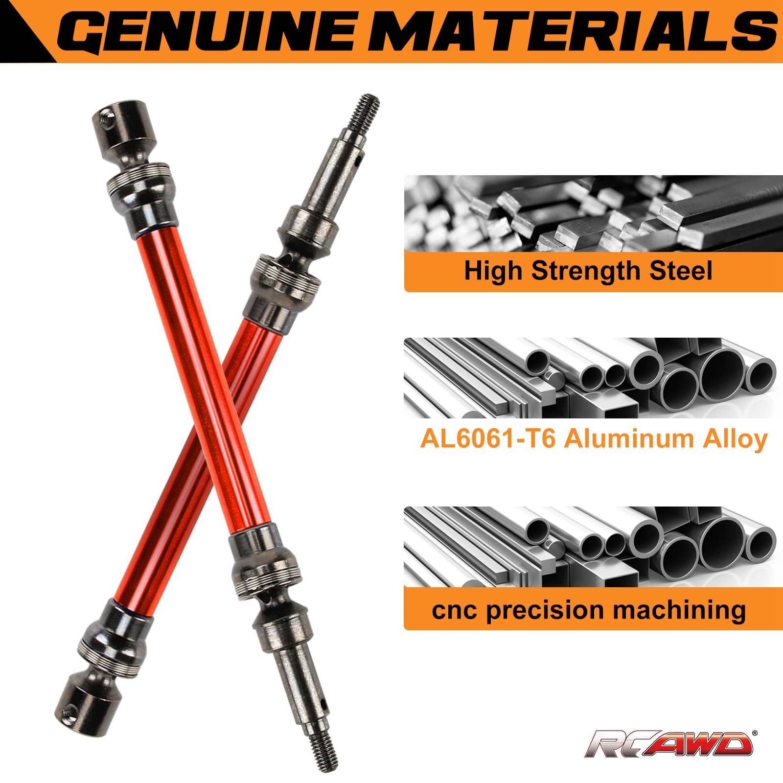 RCAWD ARRMA 4S RCAWD Arrma kraton outcast 4S V1 upgrade slider drive shaft AR310888
