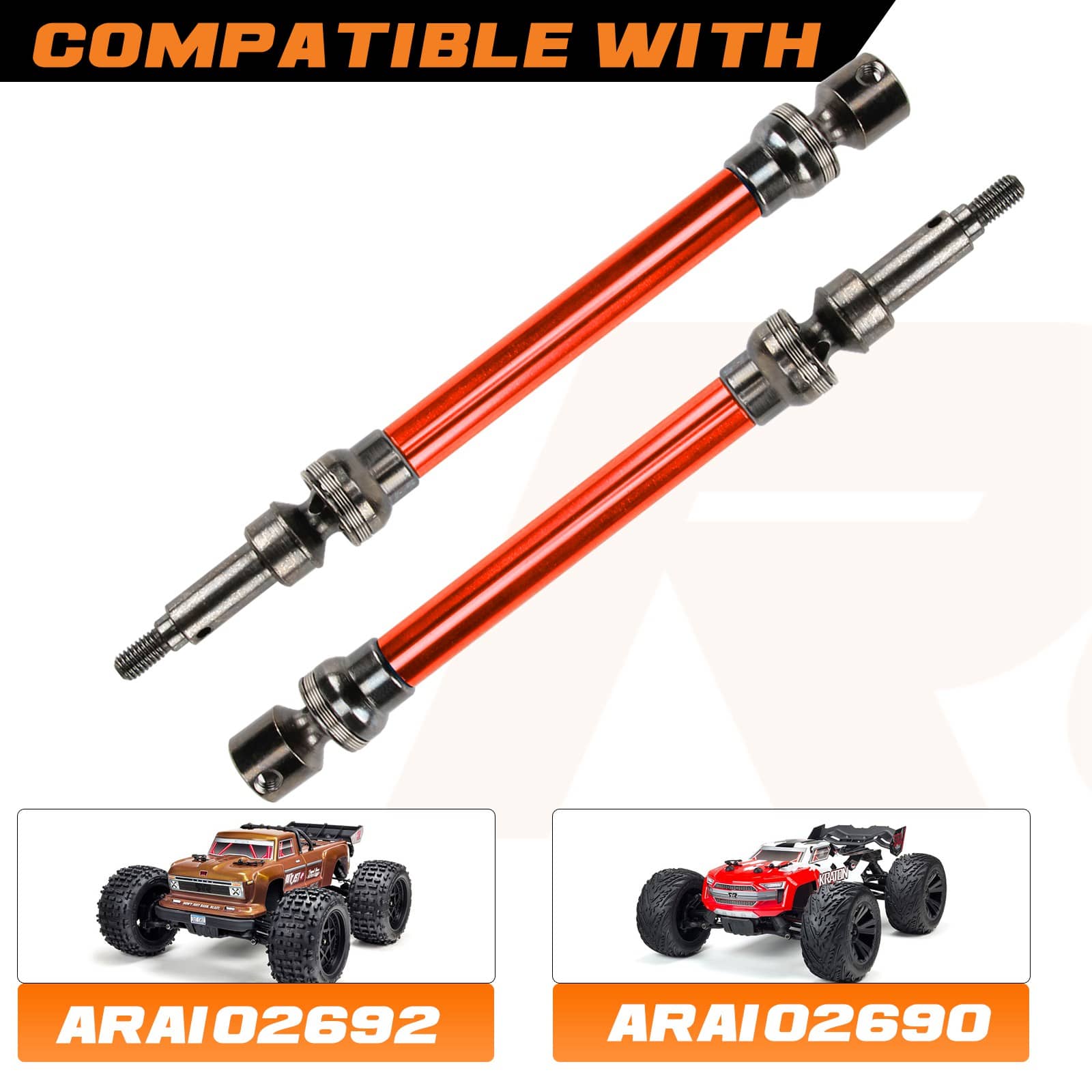RCAWD ARRMA 4S RCAWD Arrma kraton outcast 4S V1 upgrade slider drive shaft AR310888