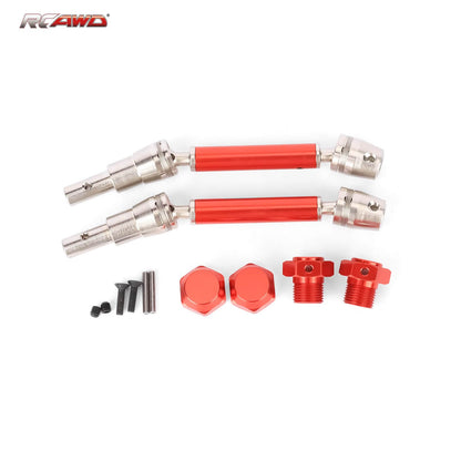 RCAWD ARRMA 4S RCAWD Arrma Mojave 127MM Alum Alloy CVD Slider Set With DriveShaft For Arrma 1/8 4S Upgrade Parts