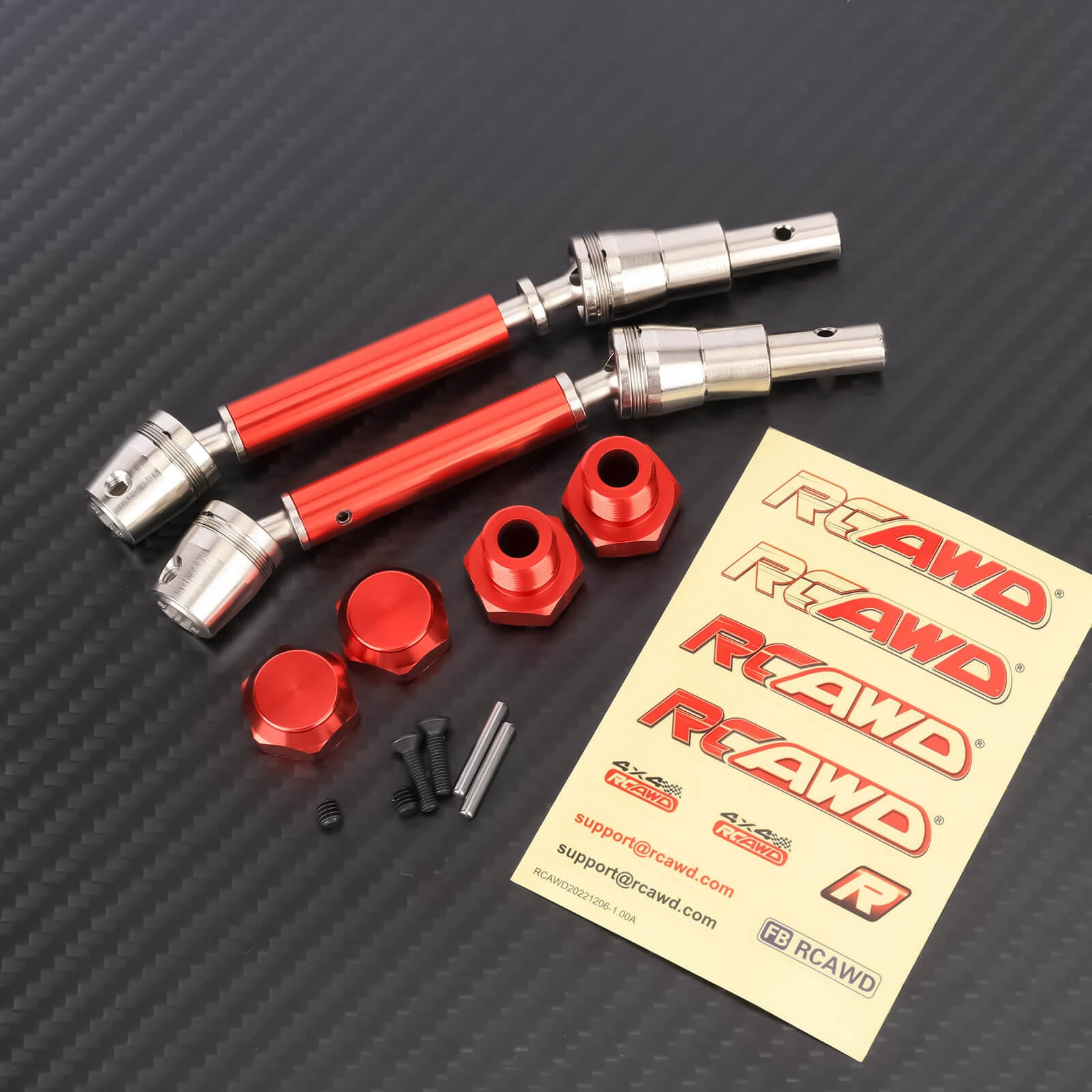 RCAWD ARRMA 4S RCAWD Arrma Mojave 127MM Alum Alloy CVD Slider Set With DriveShaft For Arrma 1/8 4S Upgrade Parts