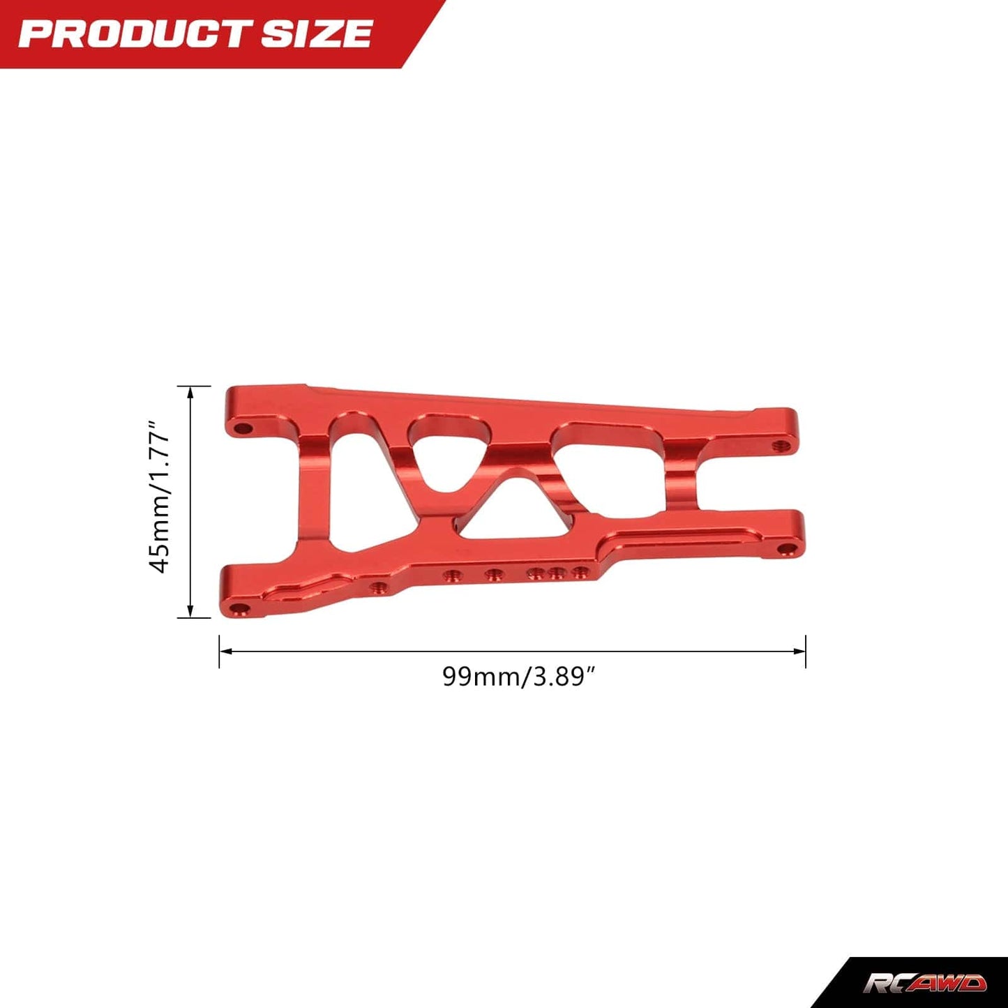 RCAWD ARRMA 4S RCAWD Front&Rear lower suspension arm for rc 1/10 Slash 4wd