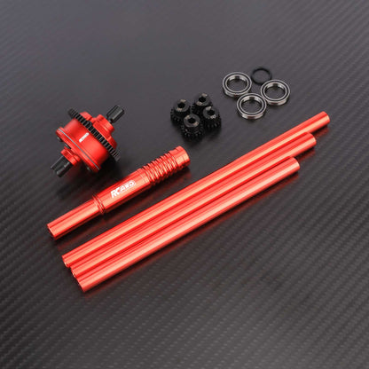 RCAWD ARRMA 4S Red RCAWD ARRMA 4S Center Differential Assembly Set With Driveshaft Motor Gear