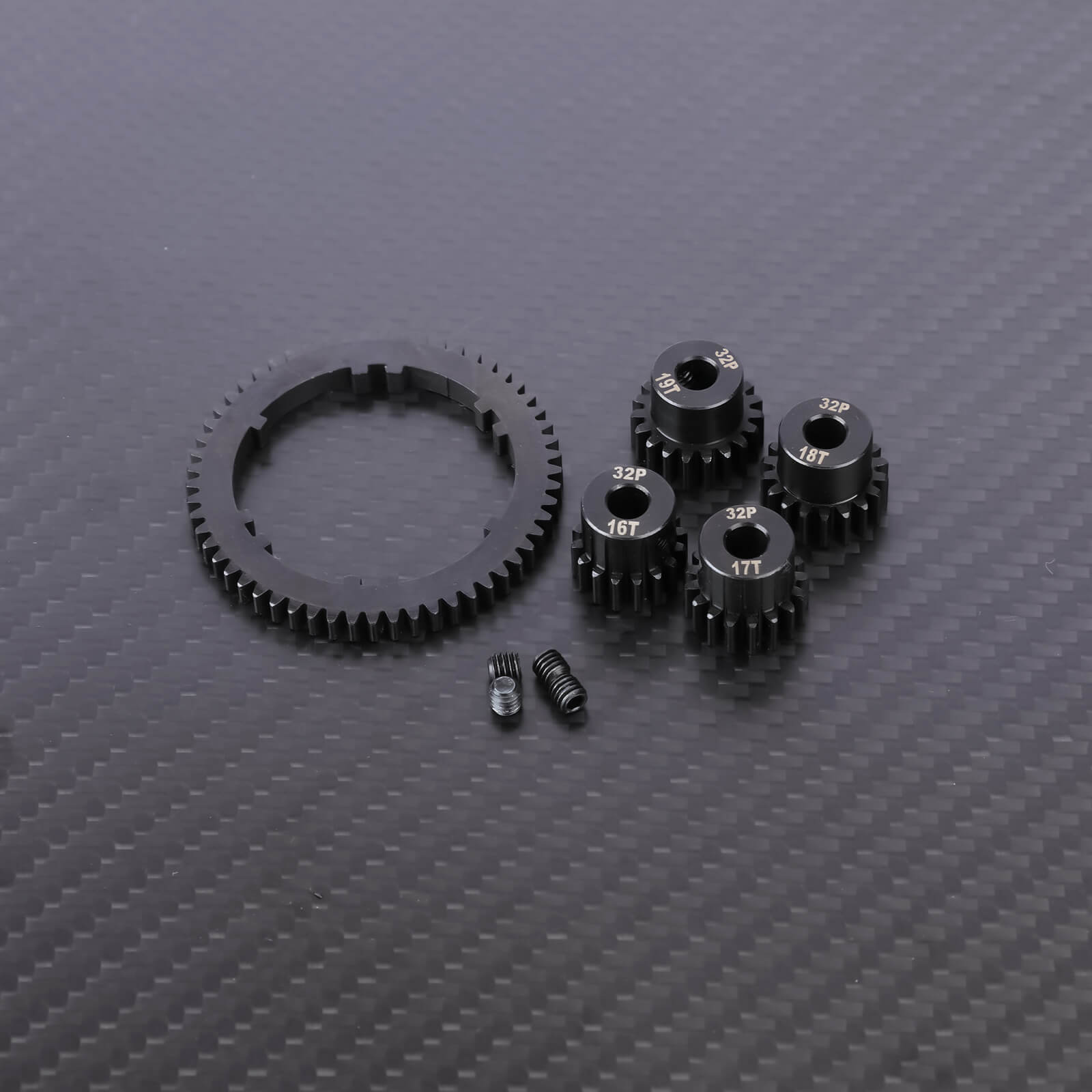 RCAWD ARRMA 4S With Motor Gears RCAWD 57T 0.8 MOD Metal Center Diff Spur Gear with 16T 17T 18T 19T Motor Gears