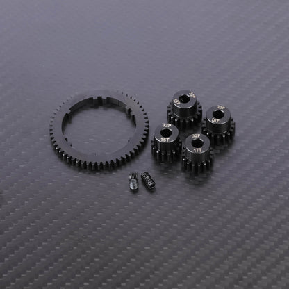RCAWD ARRMA 4S With Motor Gears RCAWD 57T 0.8 MOD Metal Center Diff Spur Gear with 16T 17T 18T 19T Motor Gears