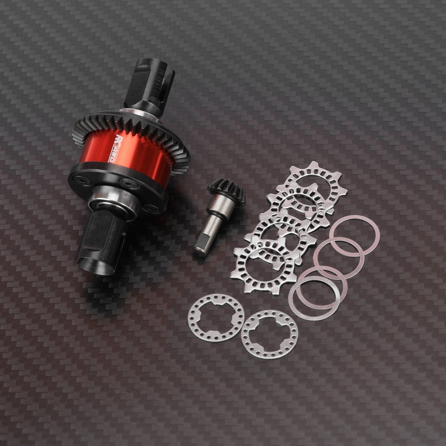 RCAWD ARRMA 6S 1 DIFF RCAWD ARRMA 6S 8S 42T Front Rear Differential Set with 15T Input Gear Limited Slip Kits