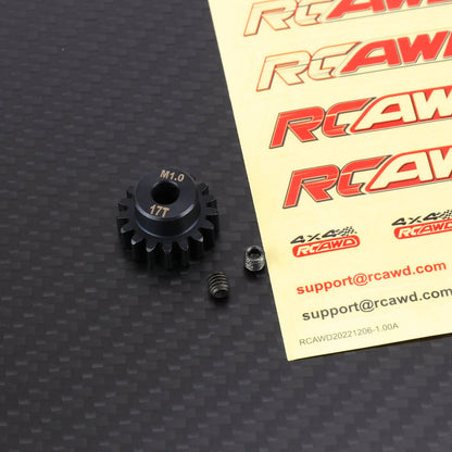 RCAWD ARRMA 6S 17T RCAWD 12T-19T Mod1.0 Safe-D5 Moto Pinion Gears for Arrma 6S Upgrade Parts