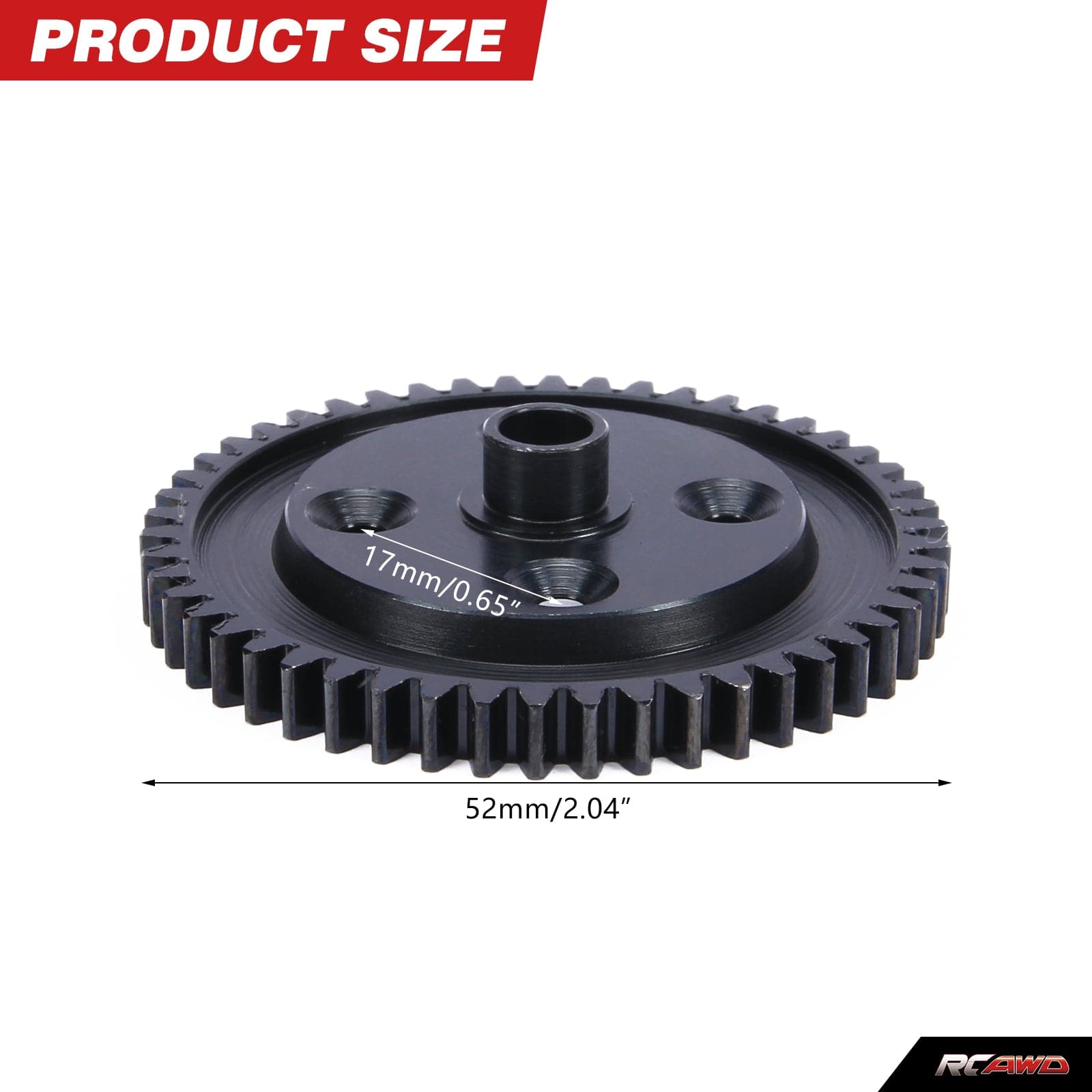 RCAWD Arrma 6s 40CrMo steel spur gear 50T plate diff ARA310978BL - RCAWD