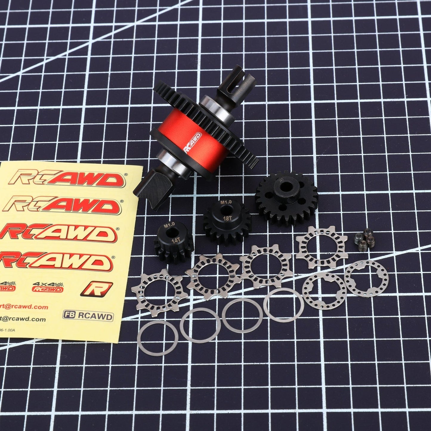 RCAWD ARRMA 6S 50T RCAWD Arrma 6S Center Diff Set 46T 50T Aluminum