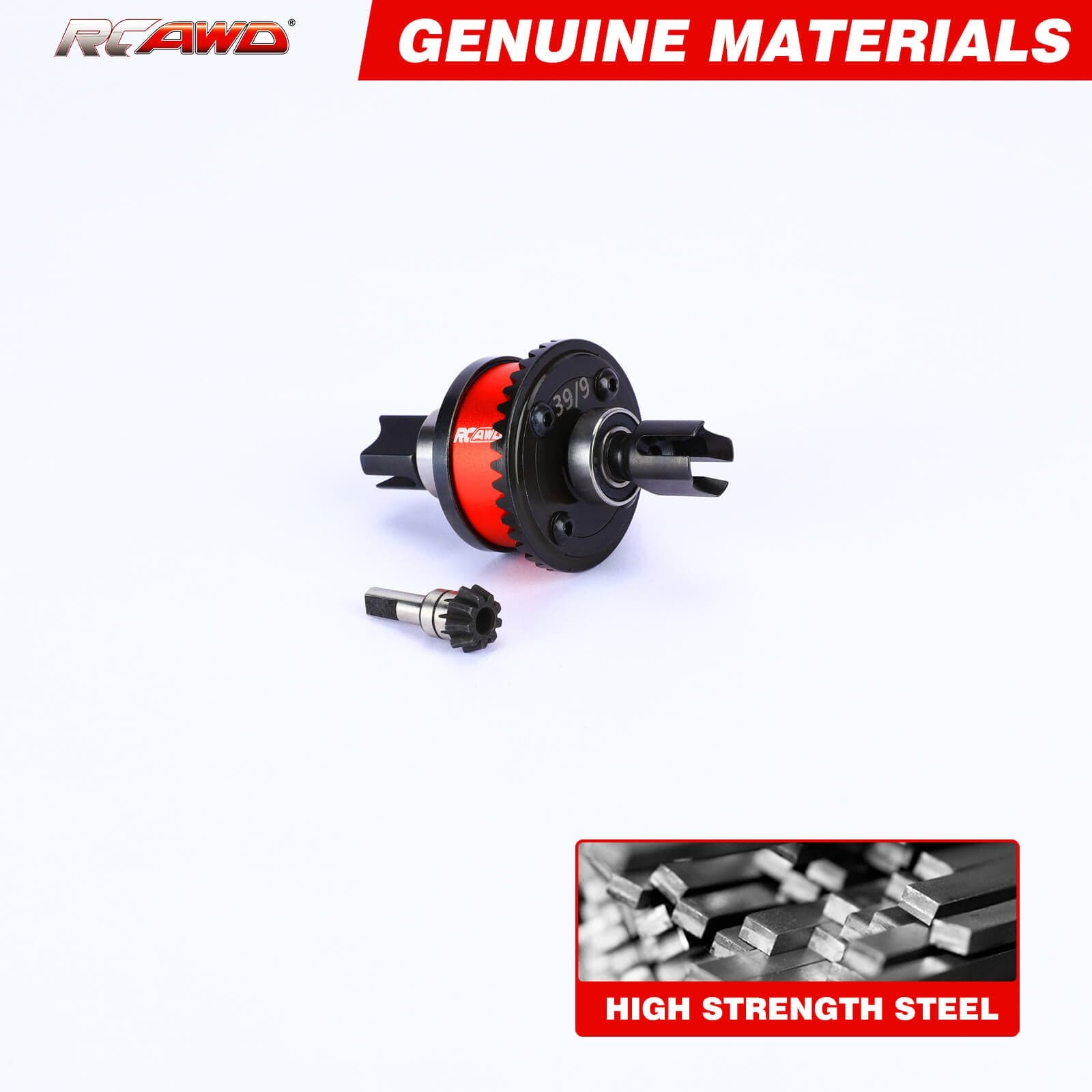 RCAWD ARRMA 6S A set RCAWD Arrma 6S 38T Front Rear Diff Upgrade Set with 9T Input Gear