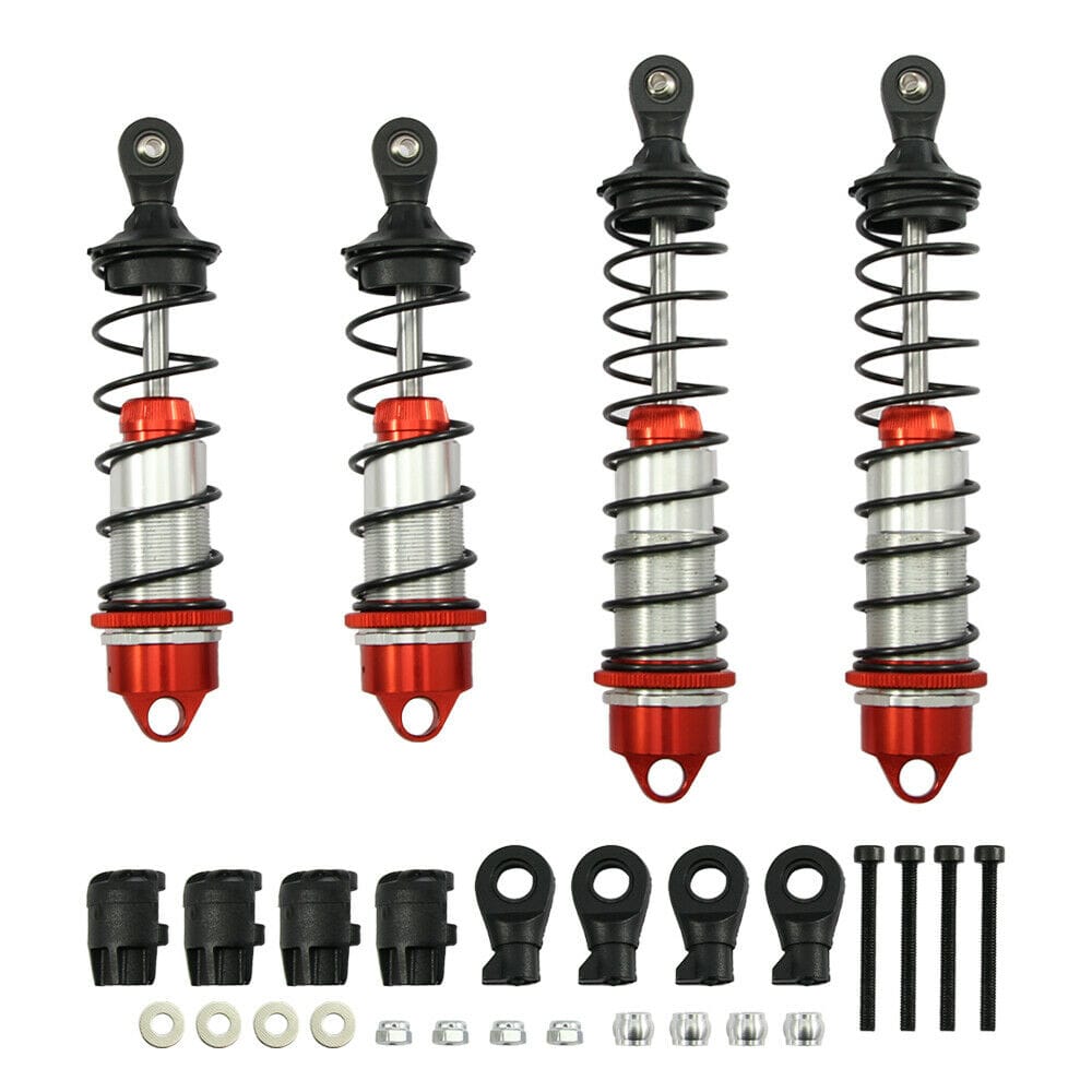 RCAWD Arrma 6s big bore shocks for Mojave 6s blx talion senton 4WD RTR 4pcs Red - RCAWD