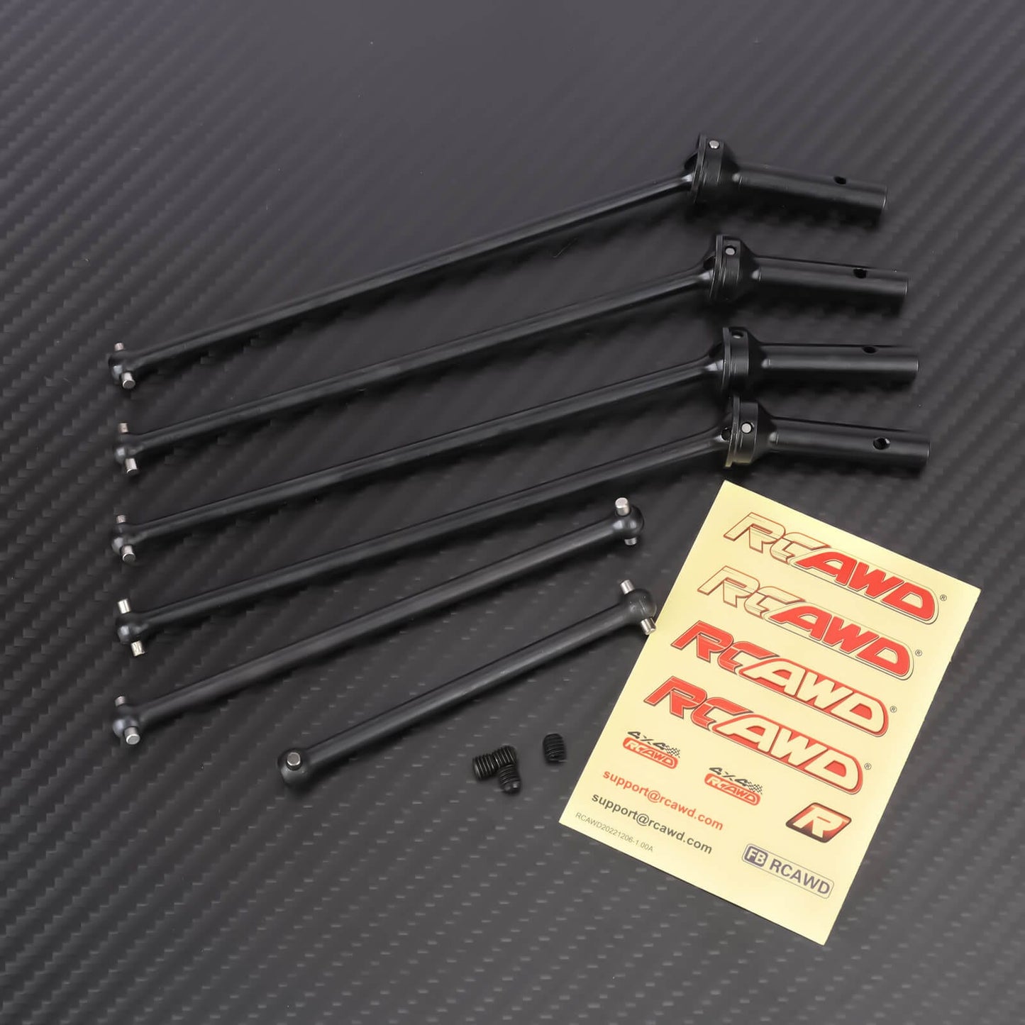 RCAWD ARRMA 6S Black RCAWD 185MM Alum Alloy CVD Drive Shaft Set For Arrma 1/8 Outcast Notorious Upgrade Parts