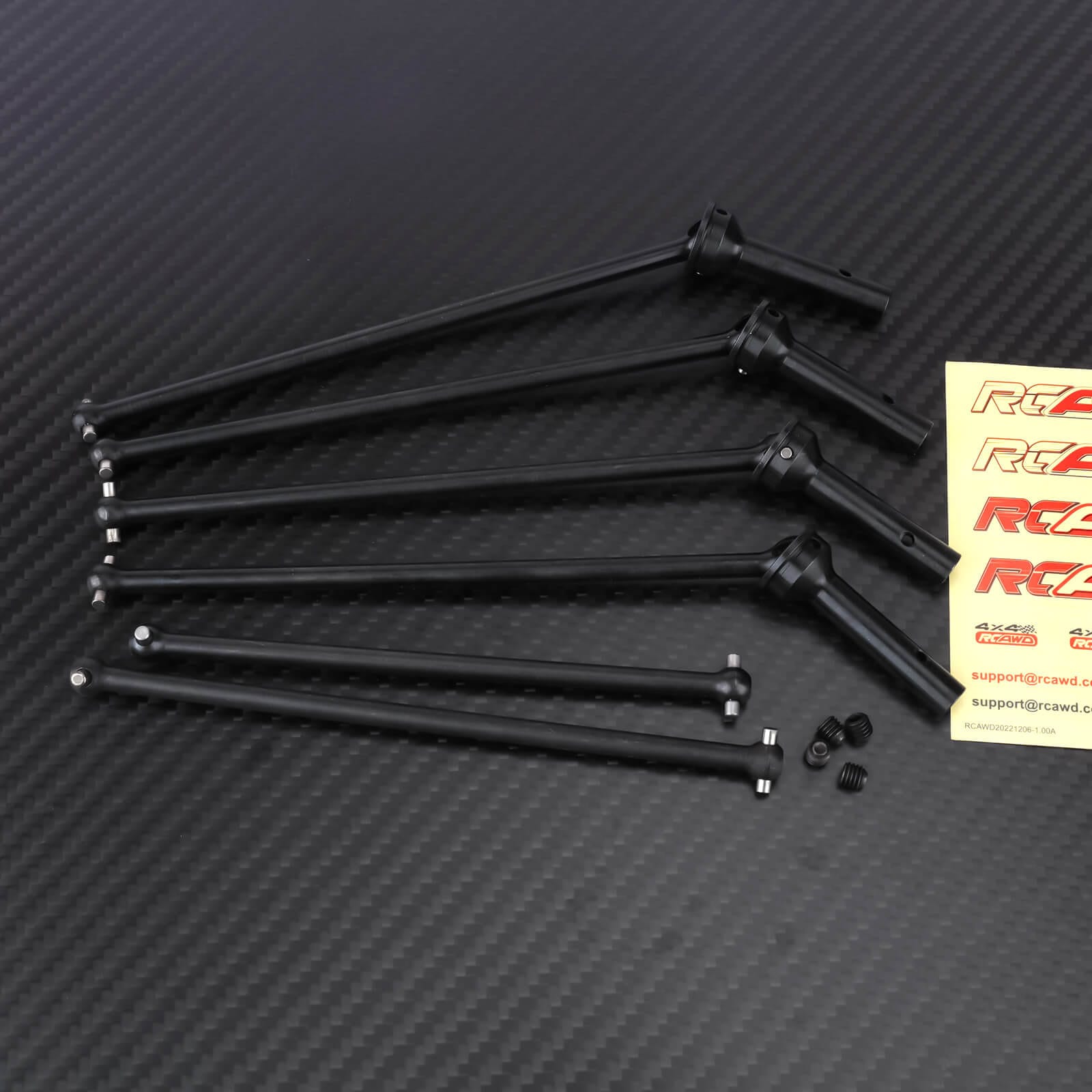 RC Station Steel Drive Shaft Sliders Axles CVD For Arrma 1/8 Kraton 6S, Outcast, Notorious - Silver Upgrade Kit