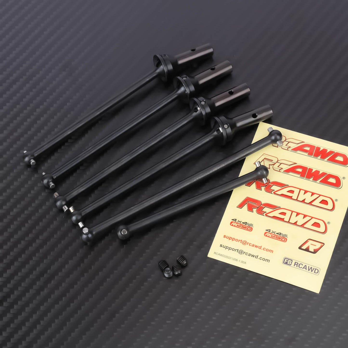 RCAWD ARRMA 6S Black RCAWD LIMITLESS 126MM Alum Alloy CVD Drive Shaft Set For Arrma 1/7 Upgrade Parts