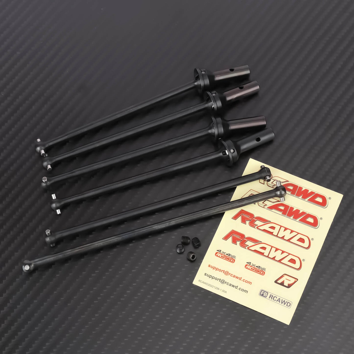 RCAWD ARRMA 6S Black RCAWD MOJAVES 145MM Alum Alloy CVD Drive Shaft Set For Arrma 1/7 MOJAVES Upgrade Parts