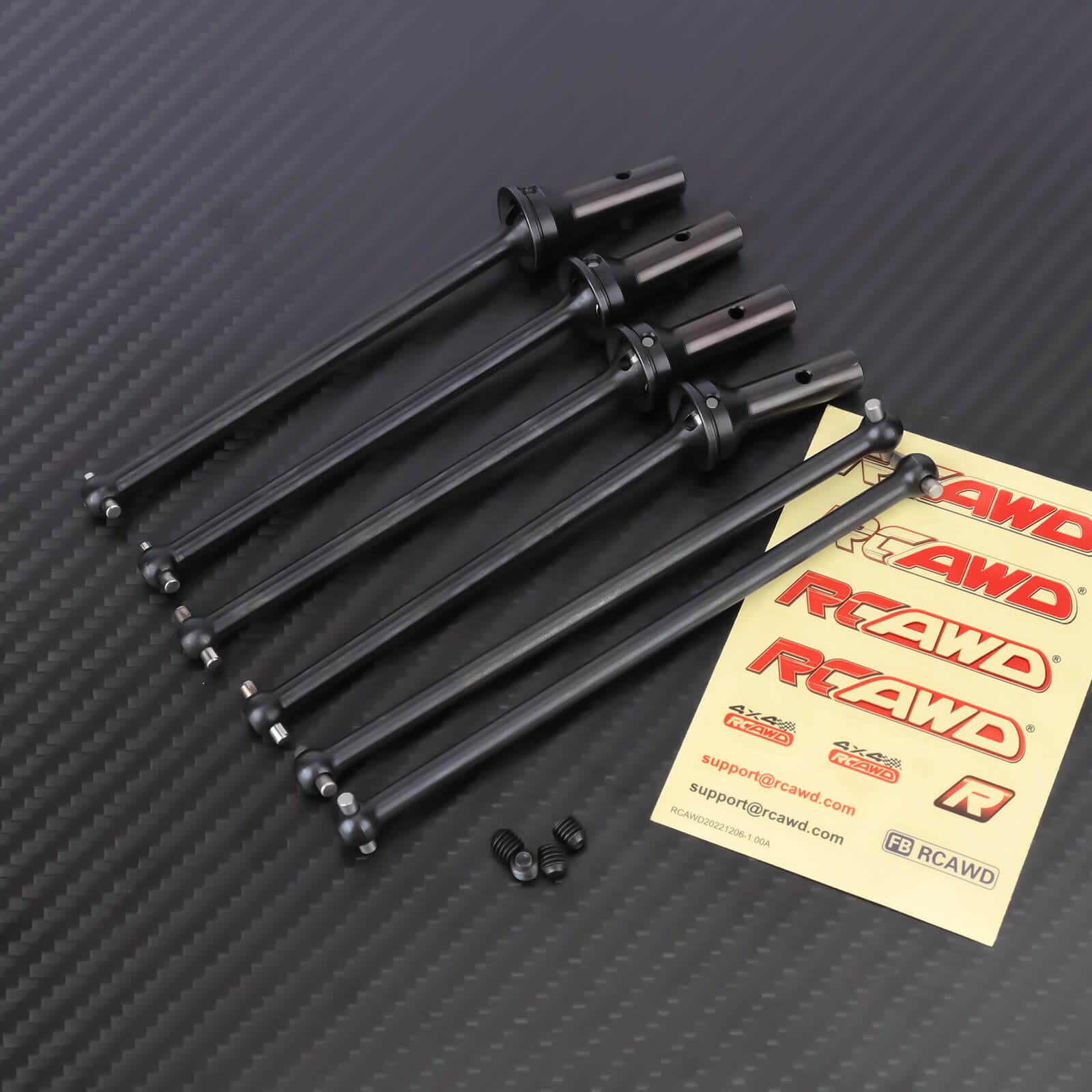 RCAWD ARRMA 6S Black RCAWD Typhon 126MM Alum Alloy CVD Drive Shaft Set For Arrma 1/8 6S Upgrade Parts