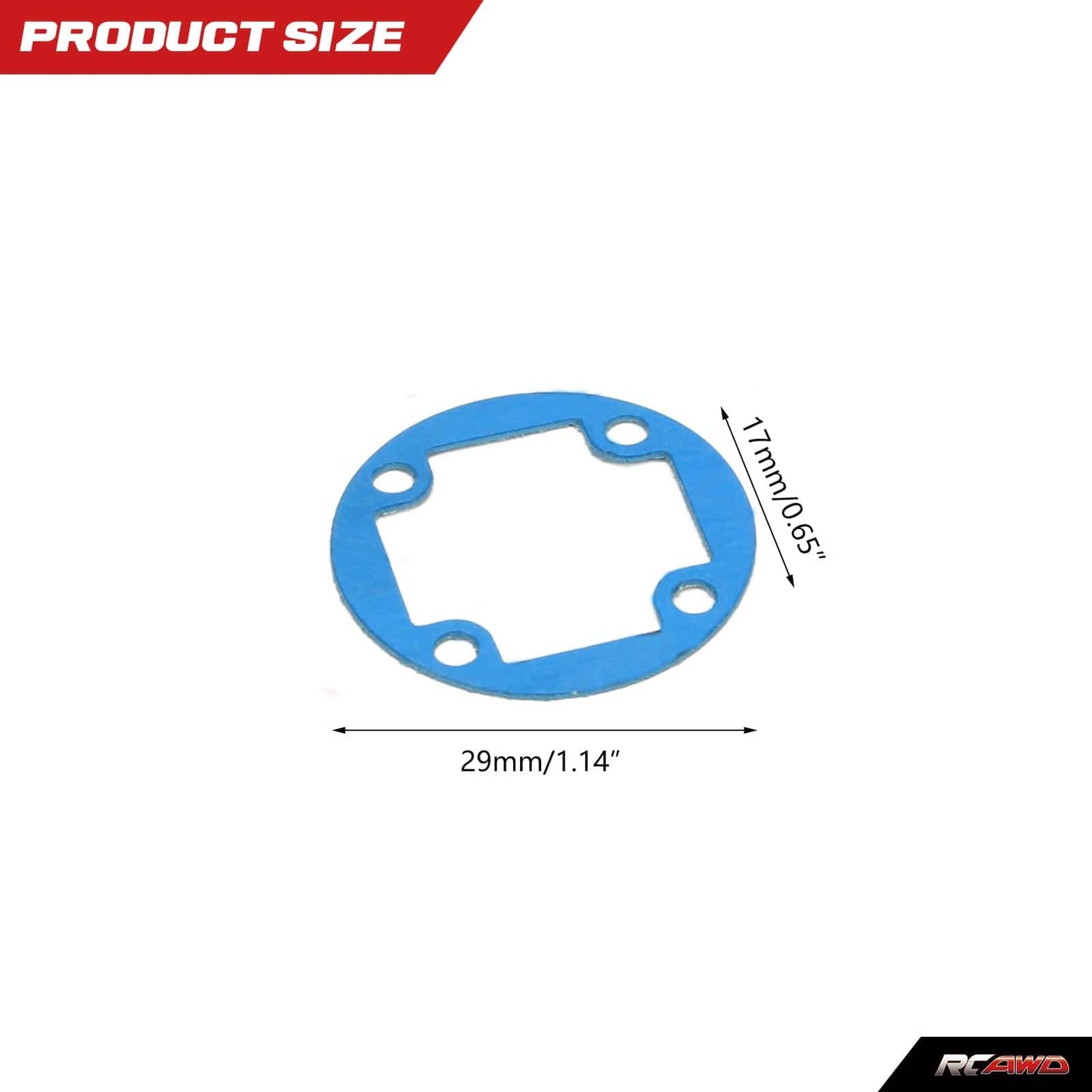 RCAWD ARRMA 6S Diff Gasket RCAWD ARRMA 1/7 1/8 EXB Non-Asbestos Diff Gasket 3PCS ARA310982
